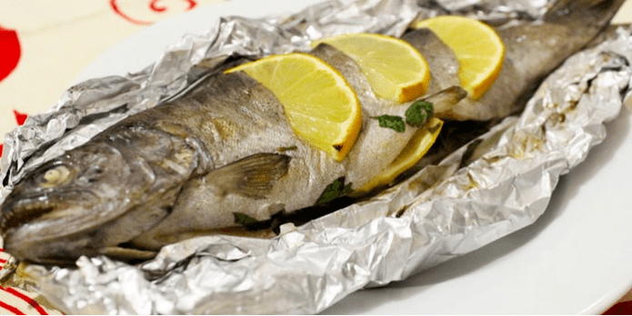 Baked trout