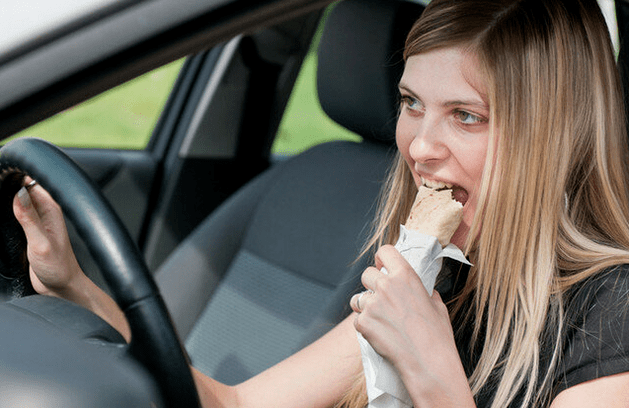 Eating while moving