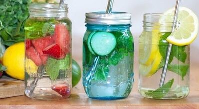 Sample drinking diet menu for 7 days