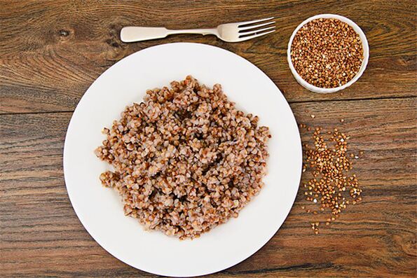 Steamed buckwheat on a diet