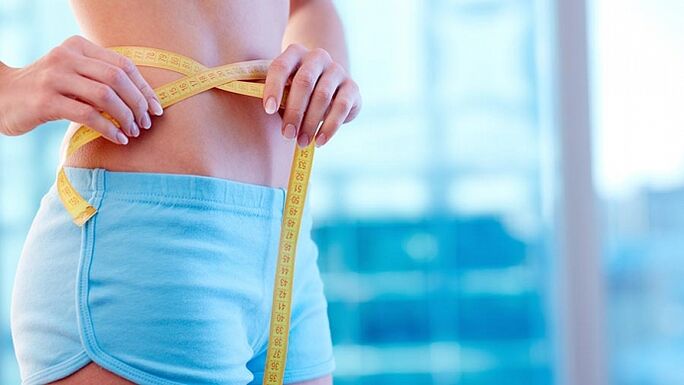 slimming the girl's abdomen and sides